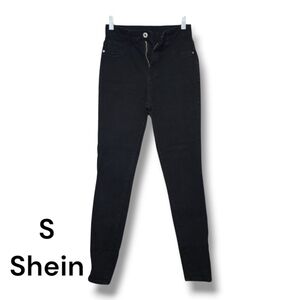 SHEIN Black Skinny Jeans High-Rise Stretch